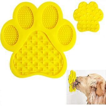 Silicone Dog Lick Mat with Suction Cup, Slow Feeder Mat for Bathing Grooming Training, 2-Pack