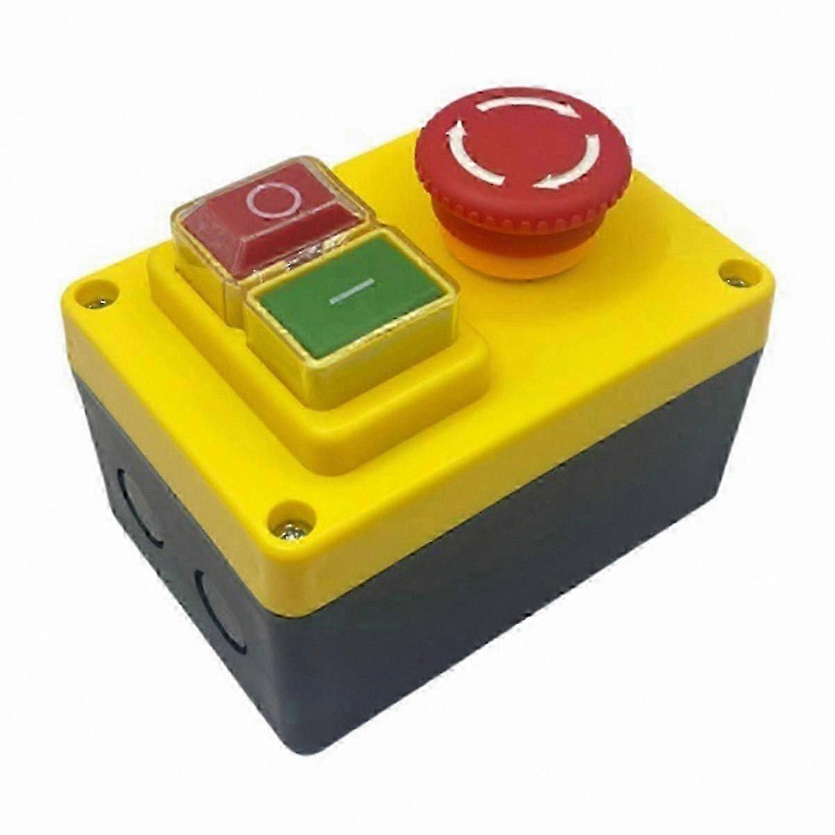 Emergency Stop Push Button Switch, 250V 16A compatible with Electric Tools & Machinery, Durable Quick-Response Model 0118