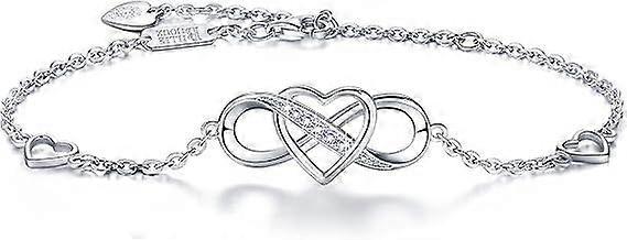 925 Sterling Silver Infinity Bracelet