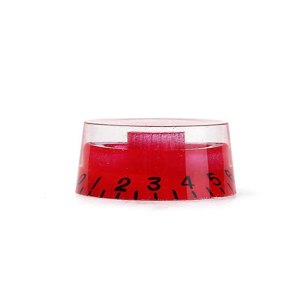 4PCS/Set Round Guitar Knobs Volume Tone Control Knobs Rotary Knobs Epiphone Style Electric Guitar Parts Replacement GD35 Red