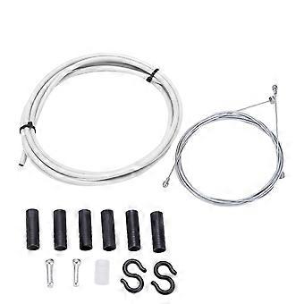 BOLANY Fahrradbremskabel und Gehäuseset Stabiles, starkes 5-mm-Fahrradbremskabel, weiß