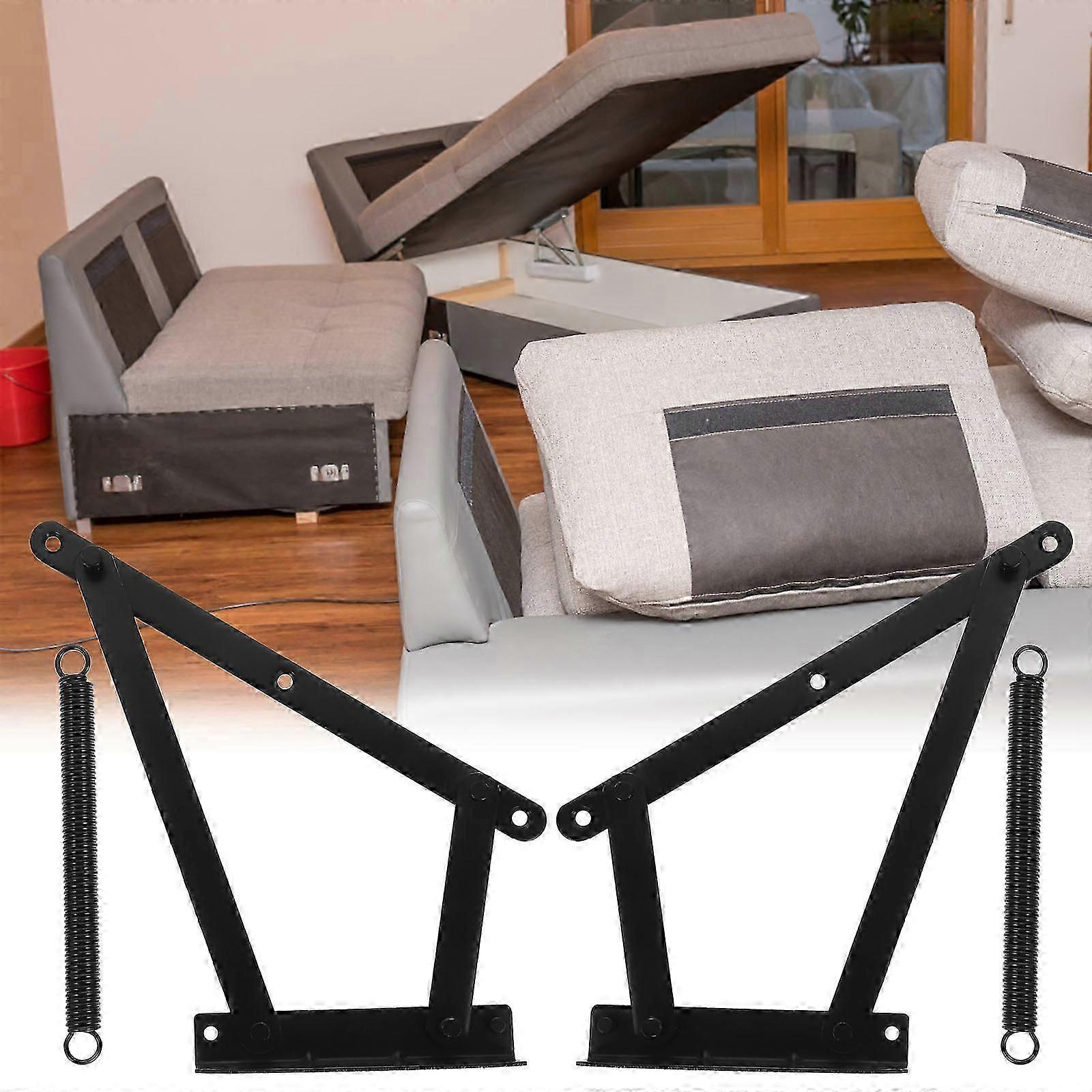Sofa Bed Spring Hinge Triangular Foldable Lifting Bracket for Furniture 1Set