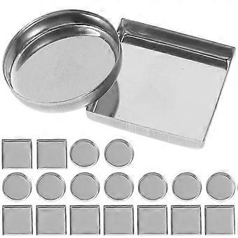 Empty Pan for Storing 30Pcs Metal Eyeshadow Aluminum Pans