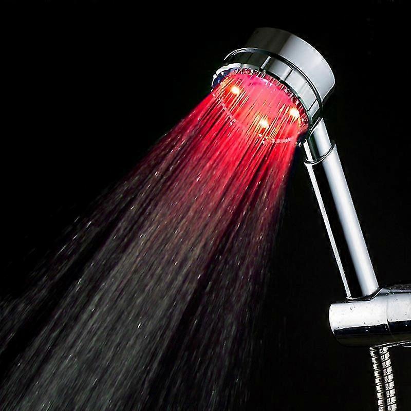Bathroom Sprinkler Temperature Sensor 3 Colors Led Light Shower Head