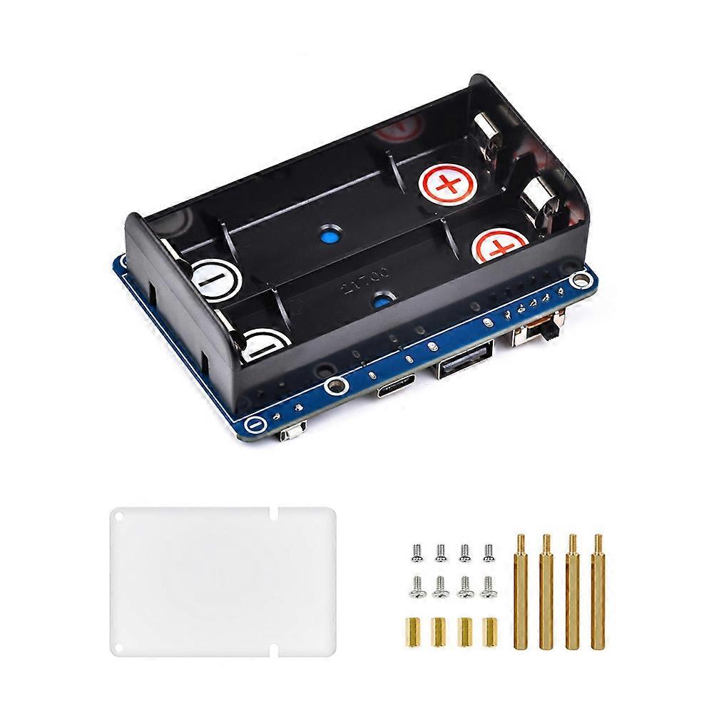 UPS HAT (D) pour Raspberry Pi - Module d'alimentation sans interruption 5V, batterie 21700 (NON incluse)