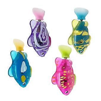 Automatic Moving Fish Cats Toy With Glowing Design Encourages Physical Activity Pet Safe Battery Power Fish for Pet 4pcs Multicolor-zbj