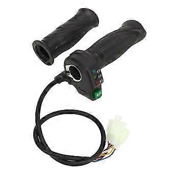 2PCS Manillar de goma universal para bicicleta eléctrica Throttle Grip