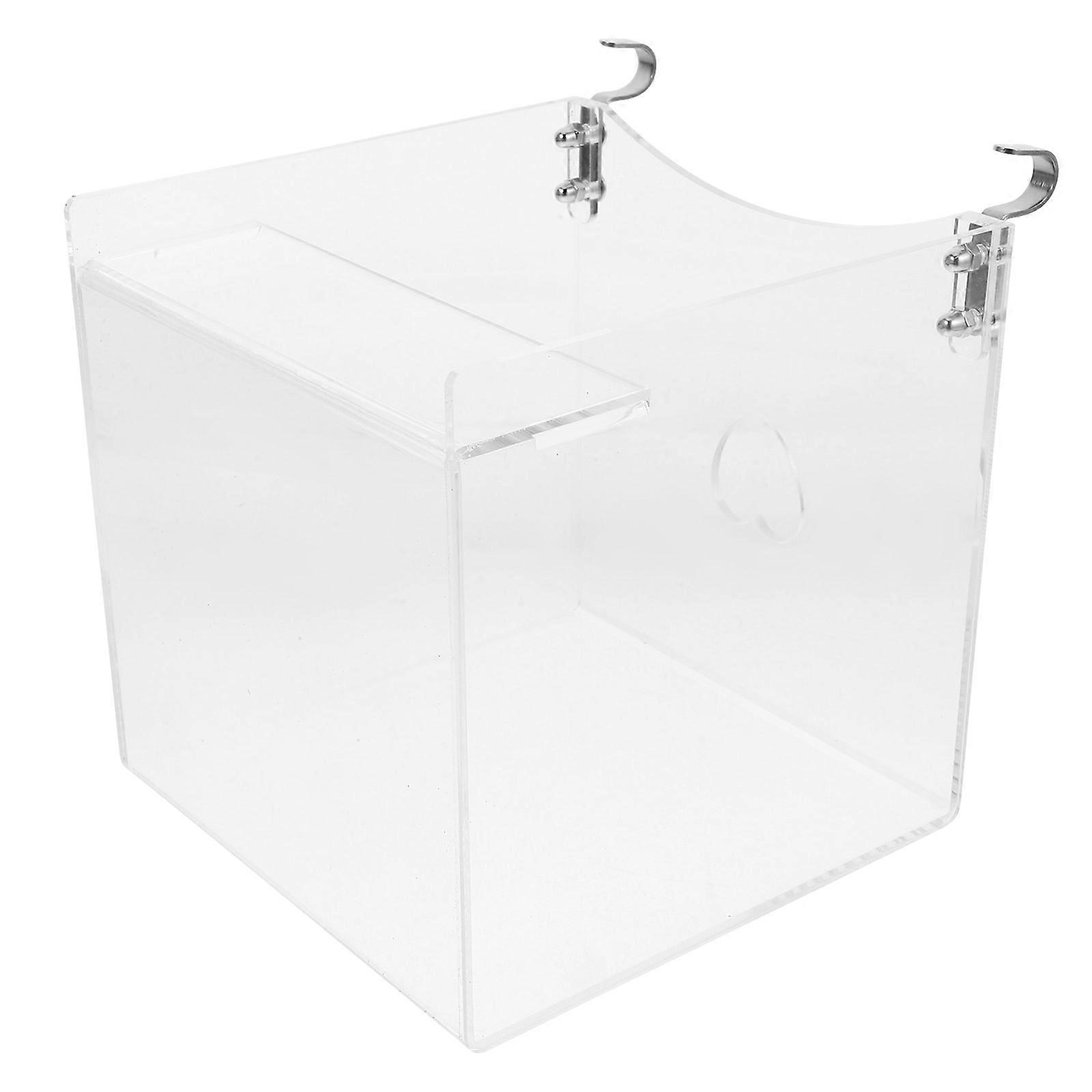 Parrots Bath Cube Hanging Bird Parrots Bathing Transparent Acrylic