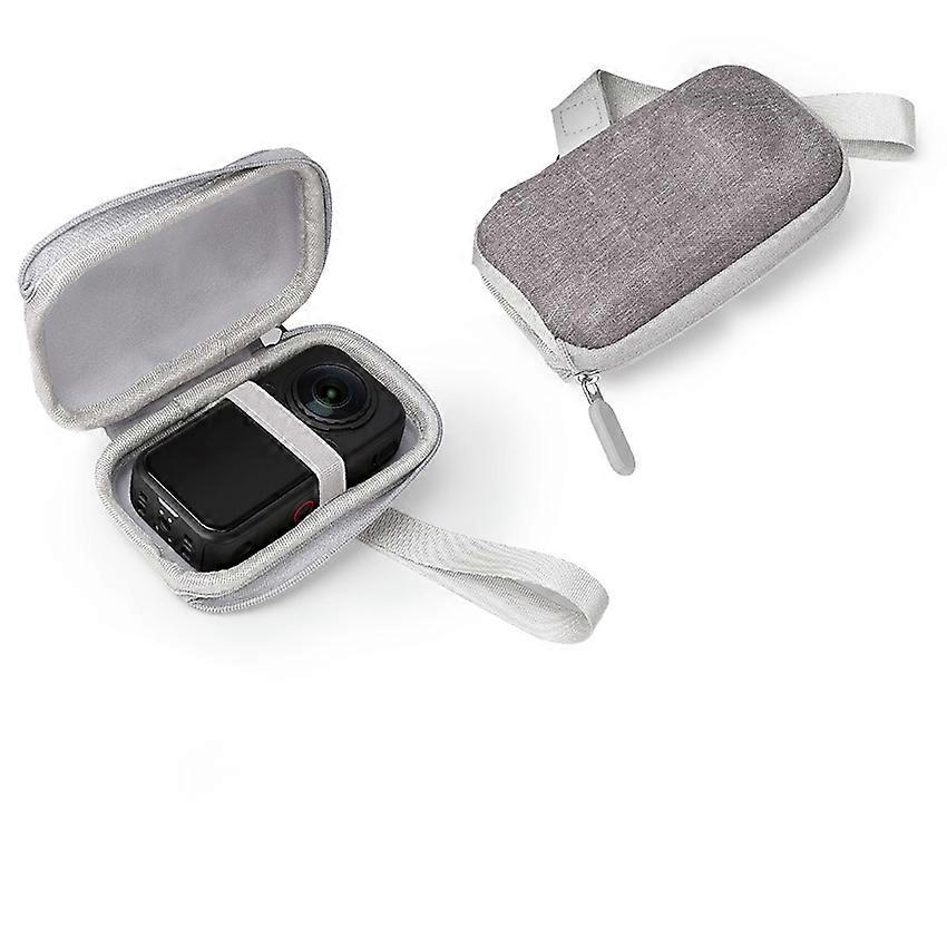 Grey Hard Case Protective Storage Pouch for Insta360 X6 Camera