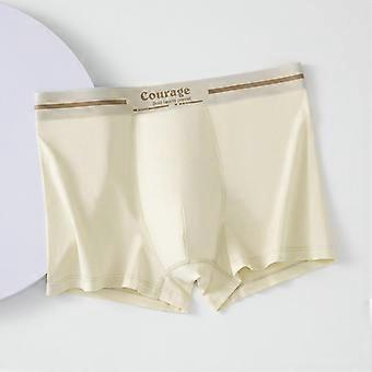 Summer Cotton Mens Mid Waist Breathable Boxer Shorts