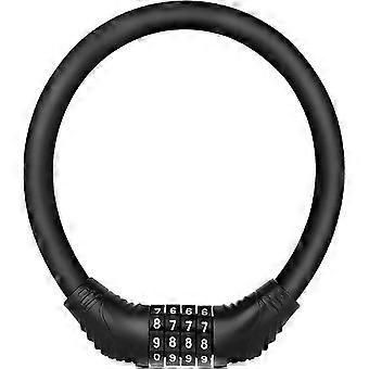 Mini cadeado portátil Bike Lock pode ser combinado livremente (preto)