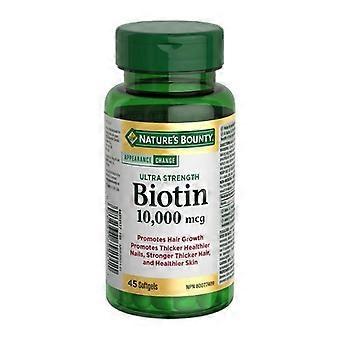 Nature's Bounty Ultra Strength Biotin,10,000 Mcg,45 Softgels