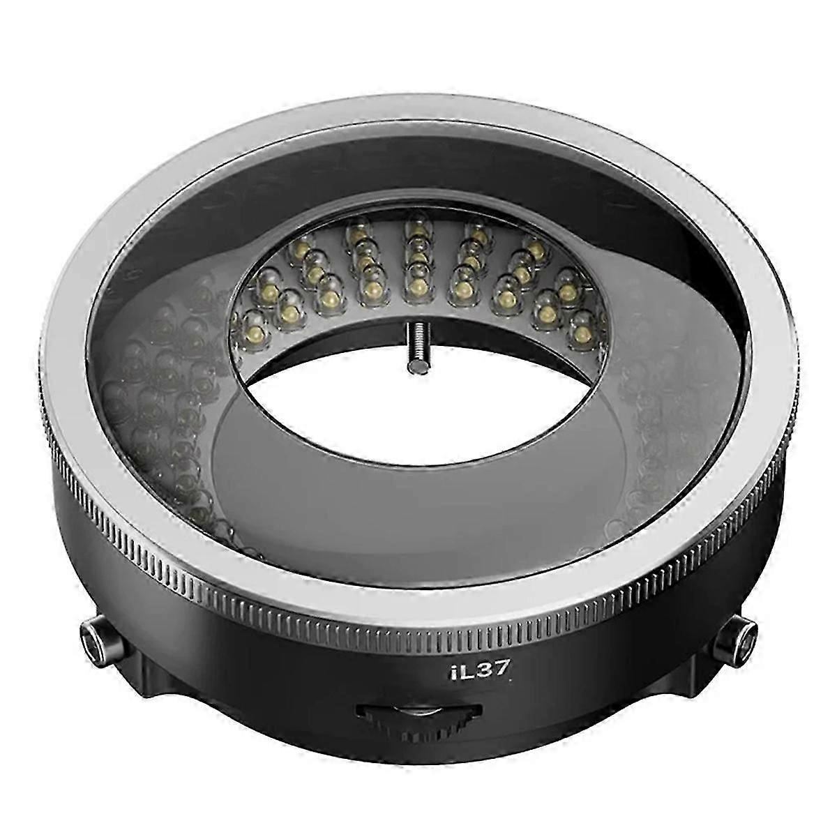 Microscope ring light for polarized LED anti-reflection lighting