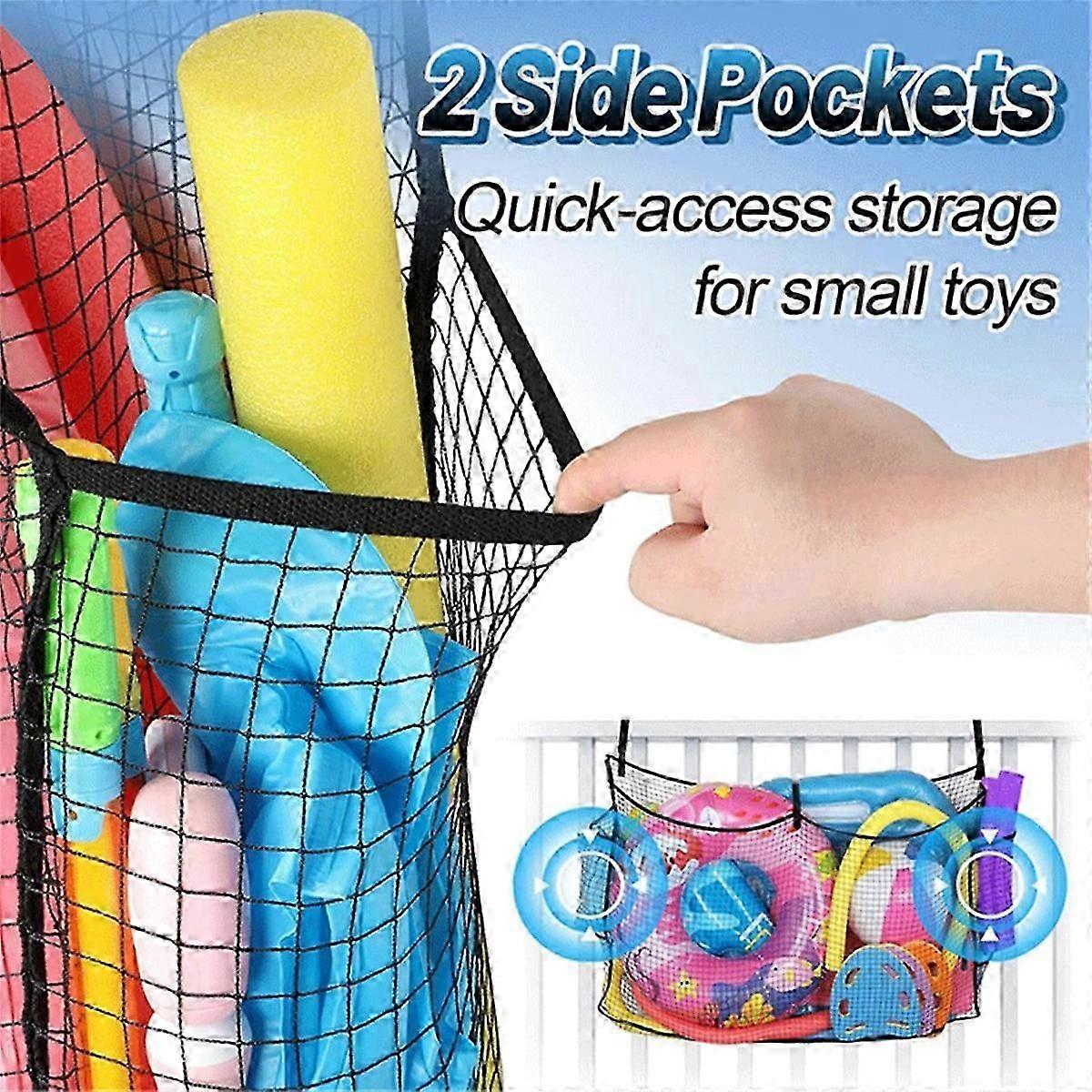 Large Pool Float Toy Storage Net DurableMesh Net Organizer