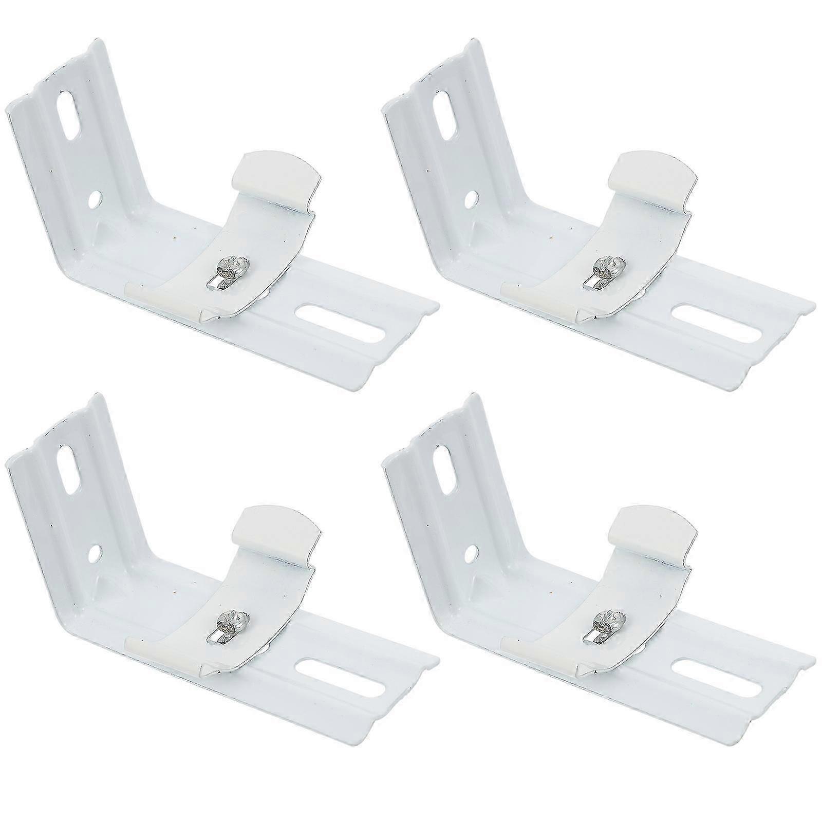 Installation Code Accessories Curtain L Brackets for Home Use 4Pcs Set