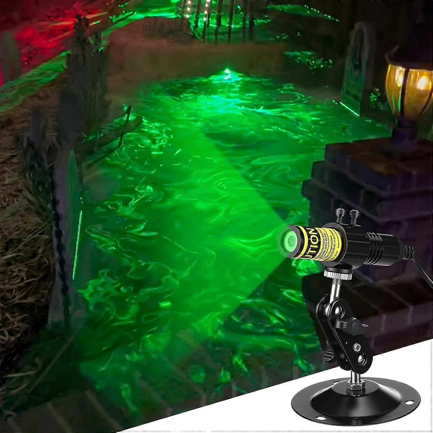 1-pack grön laser Halloween-modulgenerator med timer, grön
