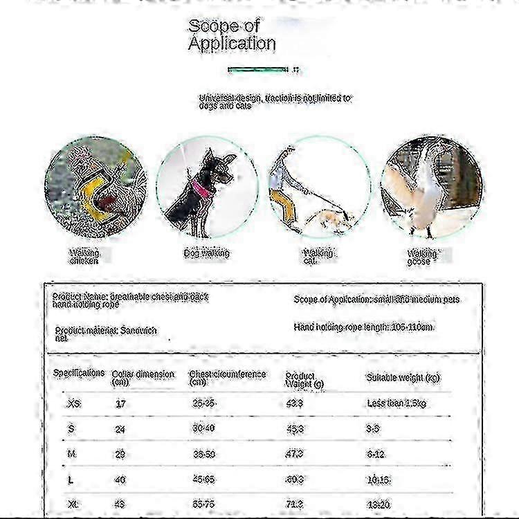 Durable Nylon Chicken Walking Harness