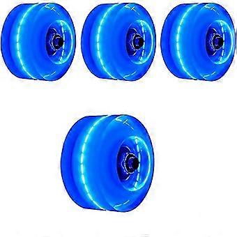 Blue Glow 58mm Roller Skate Wheels