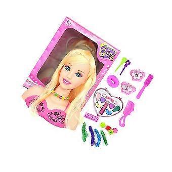 Kids Doll Cosmetic Kit Half Body Hairdressing Toy Styling Tools Children@aa