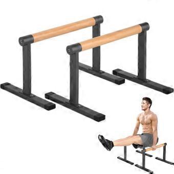 Fitness Parallettes, houten handgrepen, push-up bars, High Parallettes voor thuisgym en commercieel gebruik