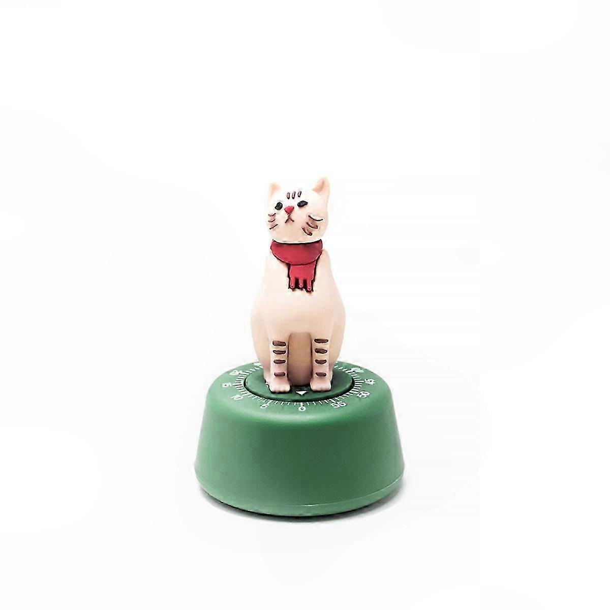 Baking & Cooking Time Management Mechanical Kitchen Timer, 55-Minute Countdown in Cute Cat Shape