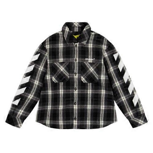 Off White Boys Plaid Regular Shirt