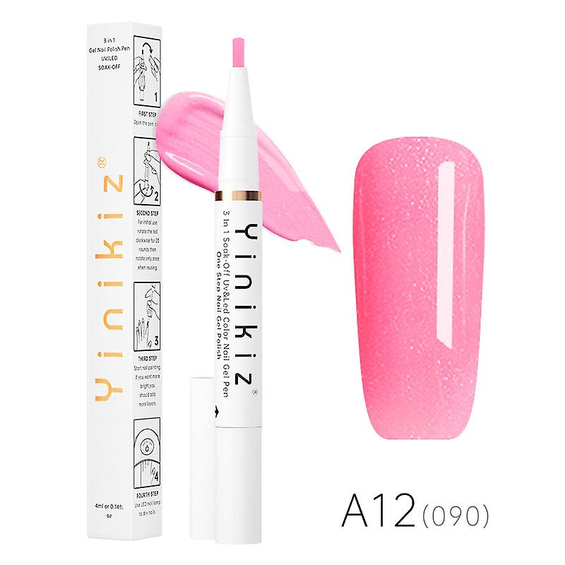 3 In 1 Nail Polish Pen Easy Remove One Step Applying Manicure Gel