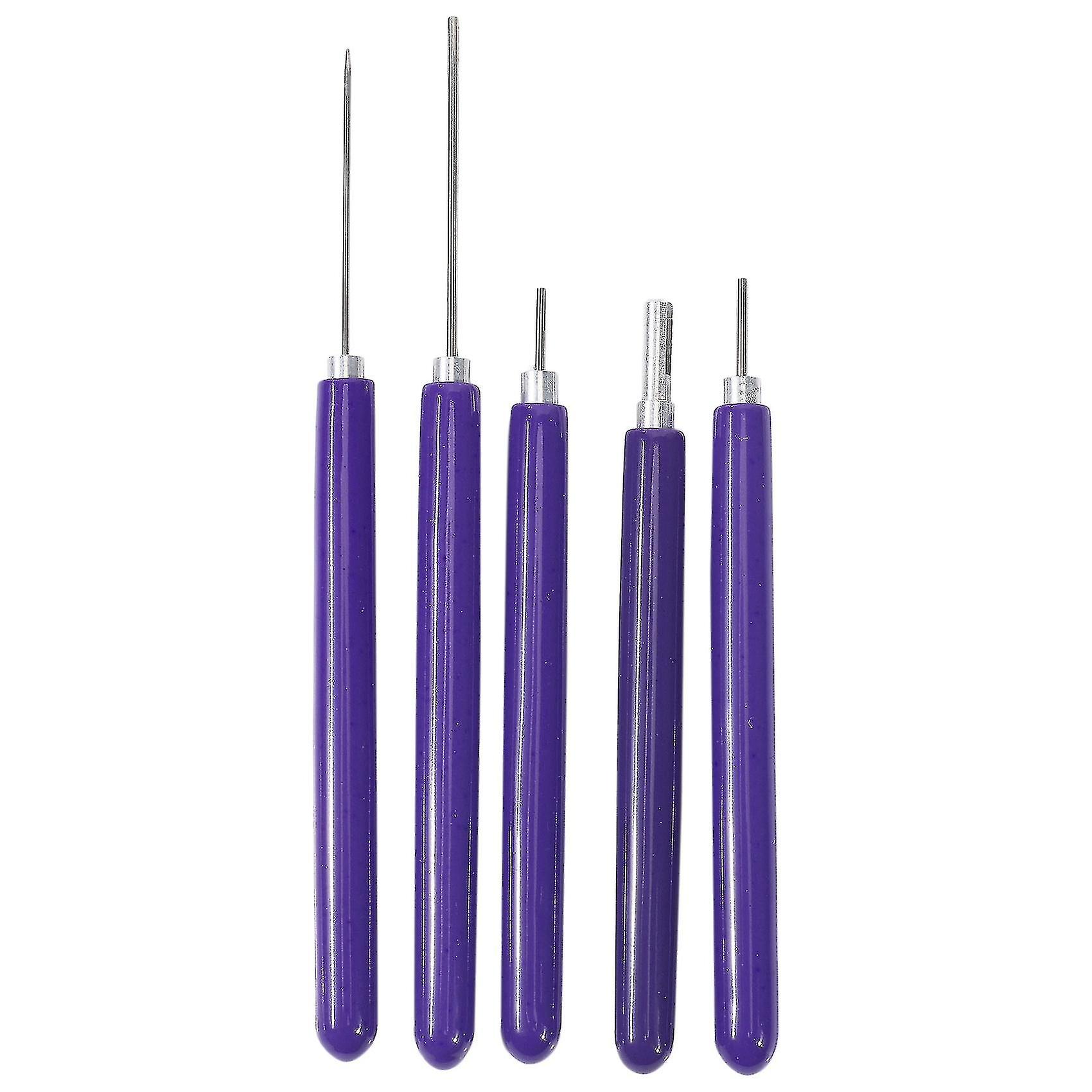 5pcs Different Size Slotted Tools Rolling Curling Quilling Pen