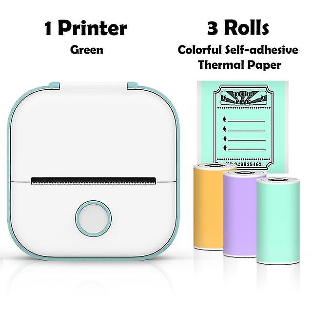 المحمولة طابعة حرارية صغيرة 203dpi 53mm ملصقات الطباعة اللاسلكية الحبر ميني جيب التسمية تلاحظ أوراق الطابعة للمنزل