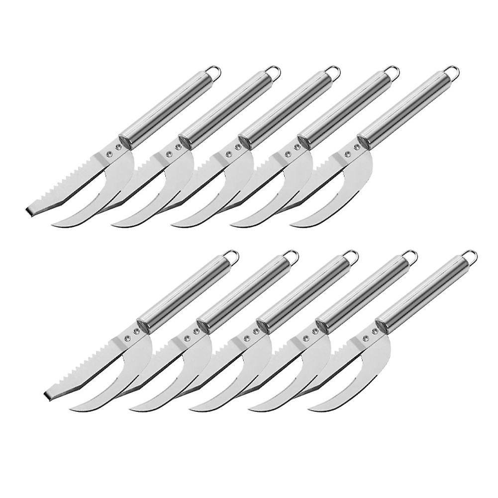 Fish Scale Knife Cut Scrape Dig Tool, Fish Scaler Remover, Fish Peeler Open Belly and Dig Out Fish