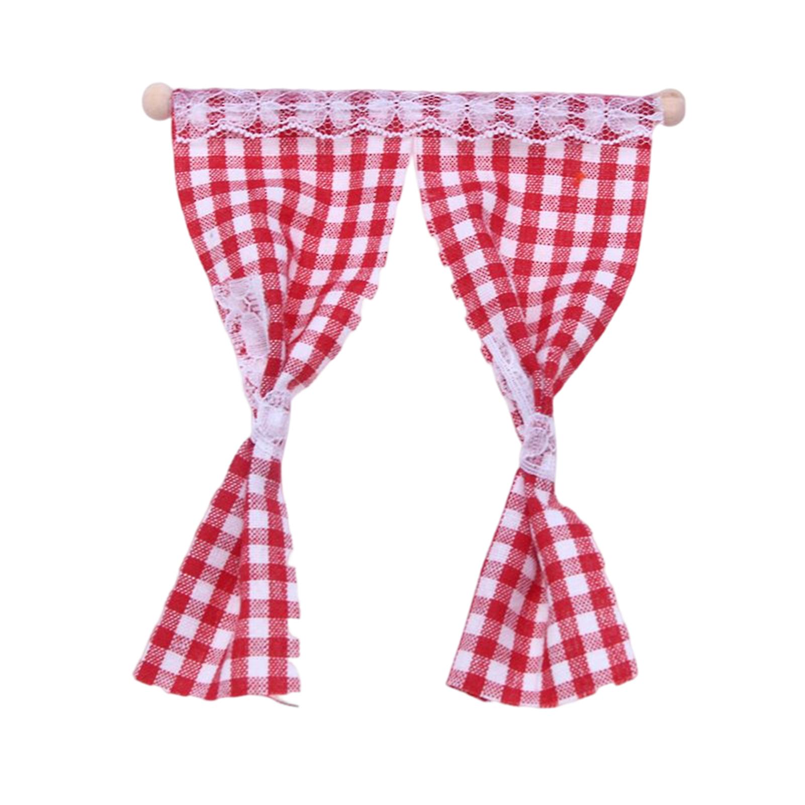 Doll House Miniature Scene Curtain Simulation Scene Accessories Miniature House Decoration