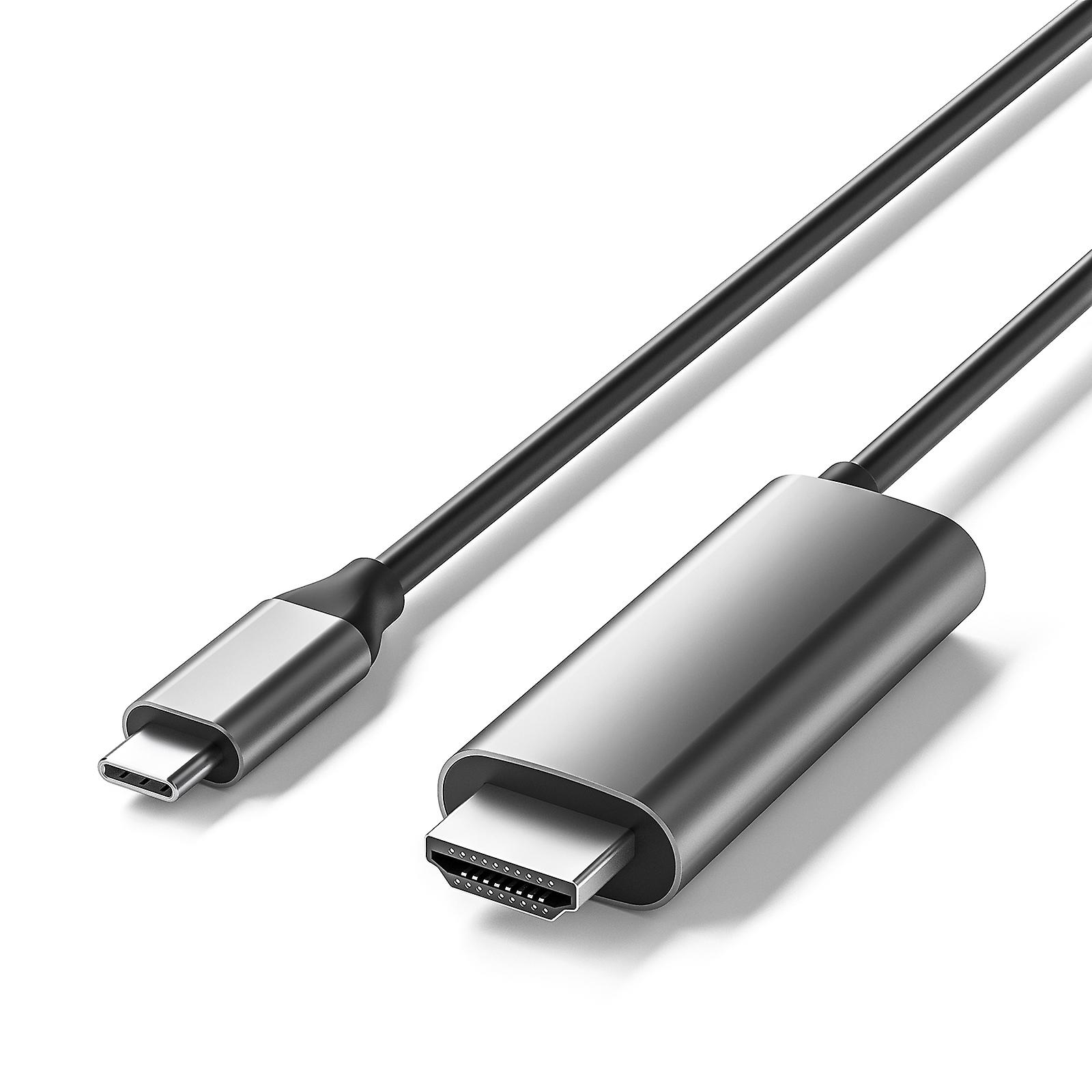 USB C to HDMI-compatible Cable 4K Type C 3 Compatible for MacBook