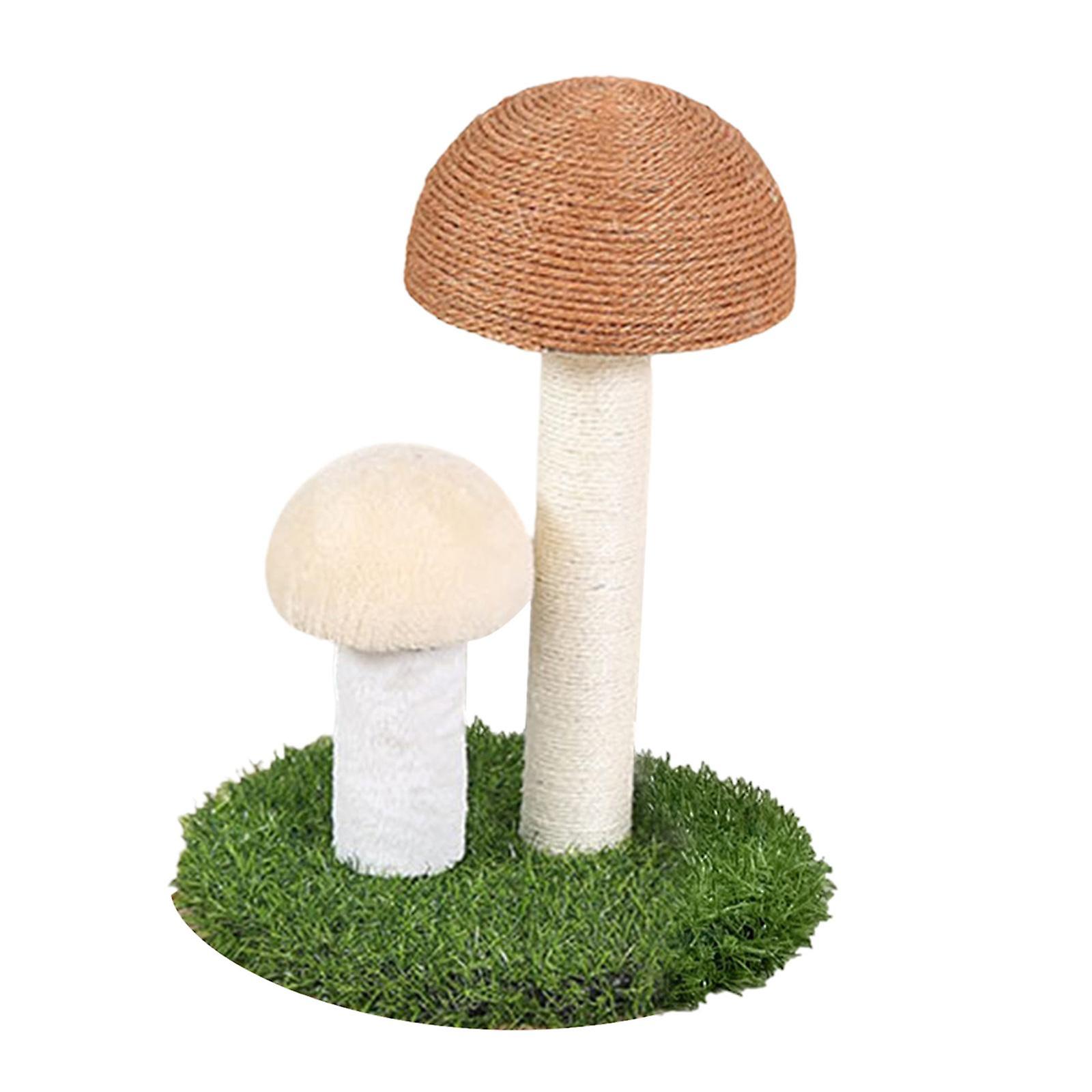 Cat Scratching Post Mushroom Scratching Post for Cat Kitten Gray with Ball