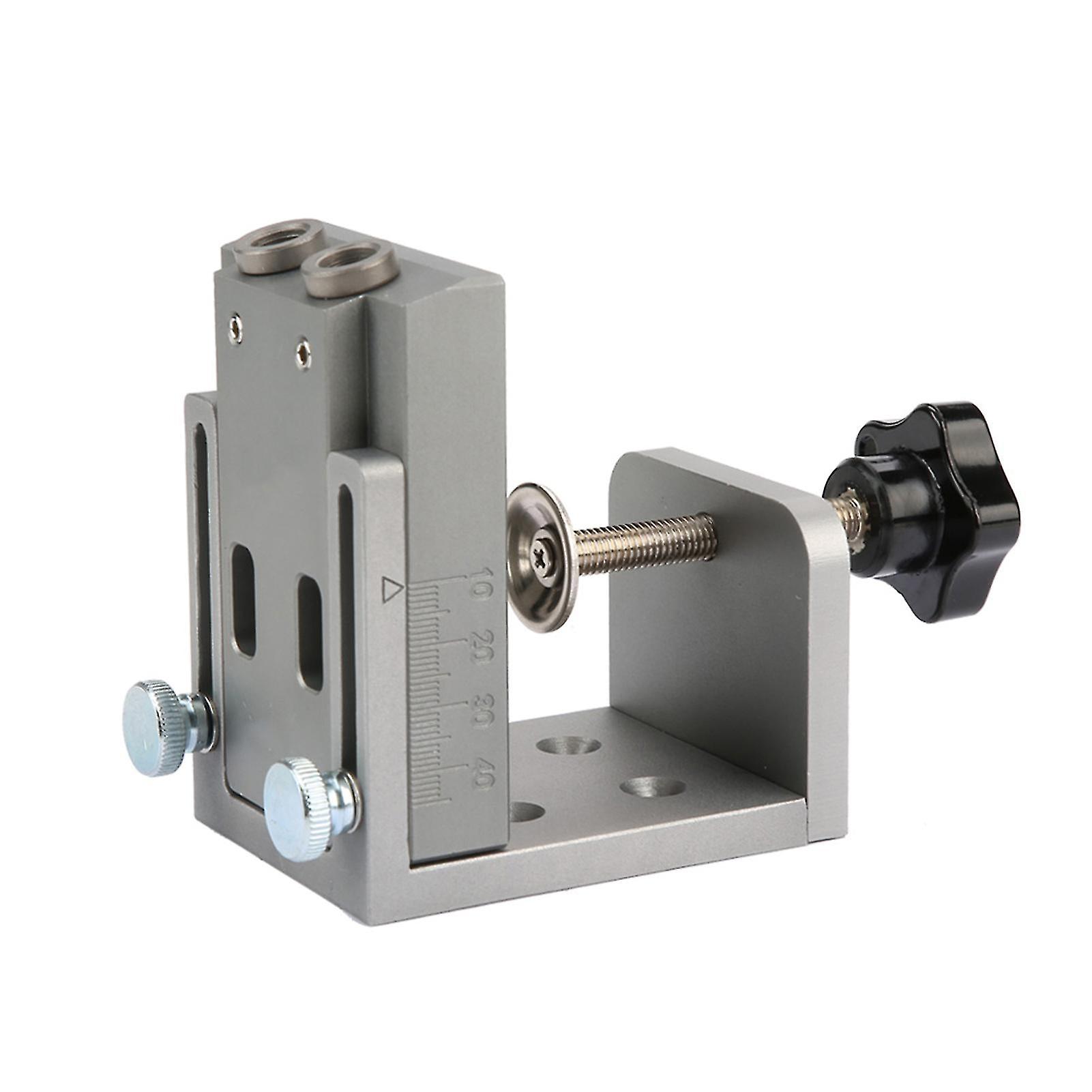 Mini Style Pocket Hole Jig Kit For Wood Working Step Drill Bit Set