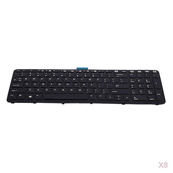 8x US Keyboard Replaces for HP 15 G1 G2 17 G1 G2 US Keyboard NO POINT