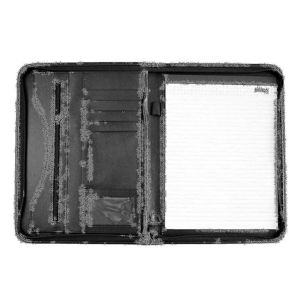 A4 Pu Leather Folder Multi-function Office Organizer Planner Notebook School Office Folder For Docu