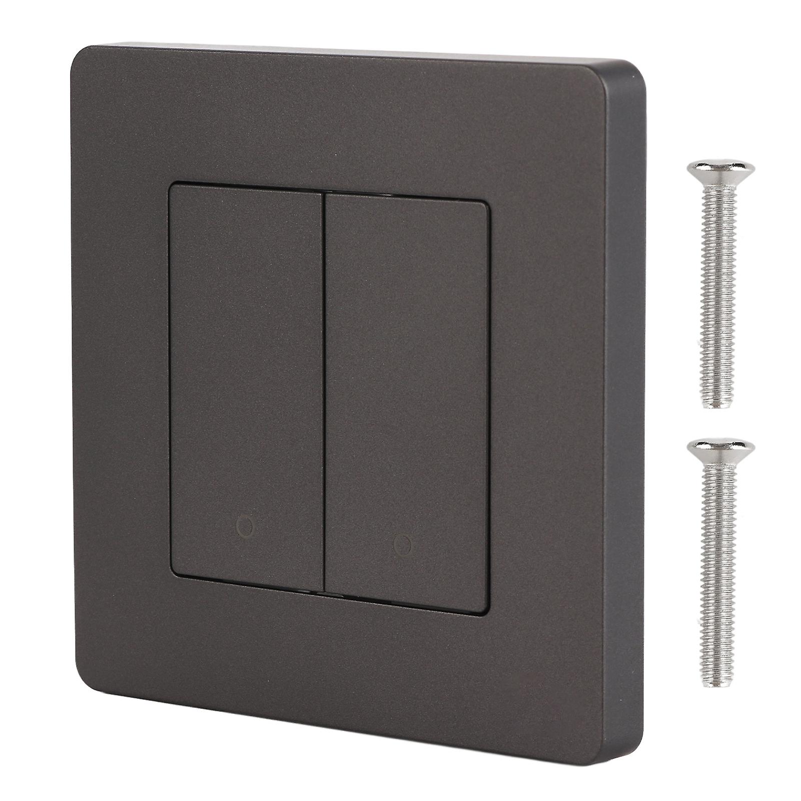 Smart Light Switch for Zigbee 2 Gang Timing Dimming Reverse Dual Control Smart Switch Panel AC100240V