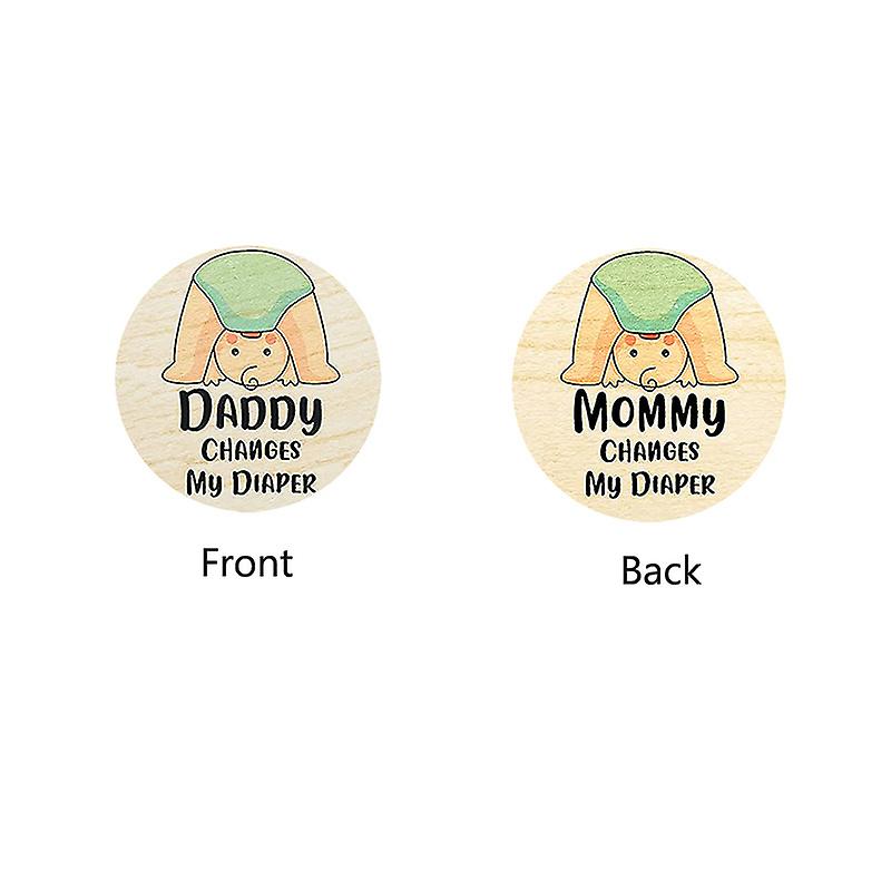 1pc Nouveau Parent Décision Challenge Coin Bois Drôle de Grossesse Cadeaux Bébé Flip Coin