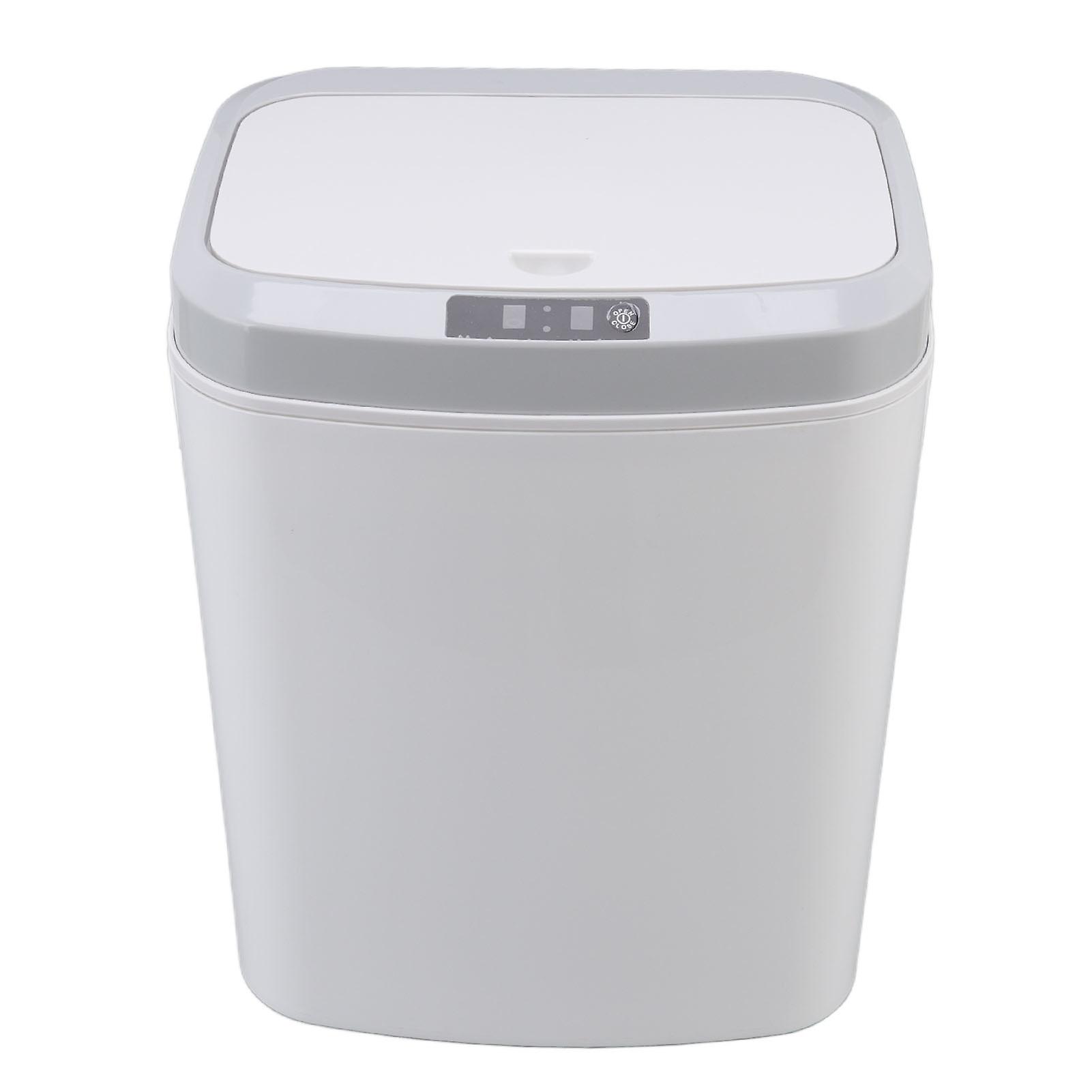 Coș de gunoi inteligent 16L Buton de inducție cu infraroșu Control manual Mute Coș de gunoi automat de uz casnic cu lumină de noapte albă