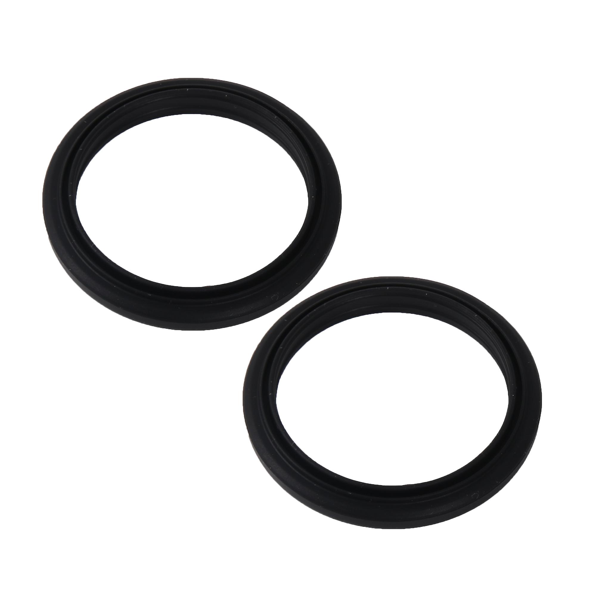 2 Pcs Coffee Machine Group Head Gasket Replacement for EC695 46mm Black