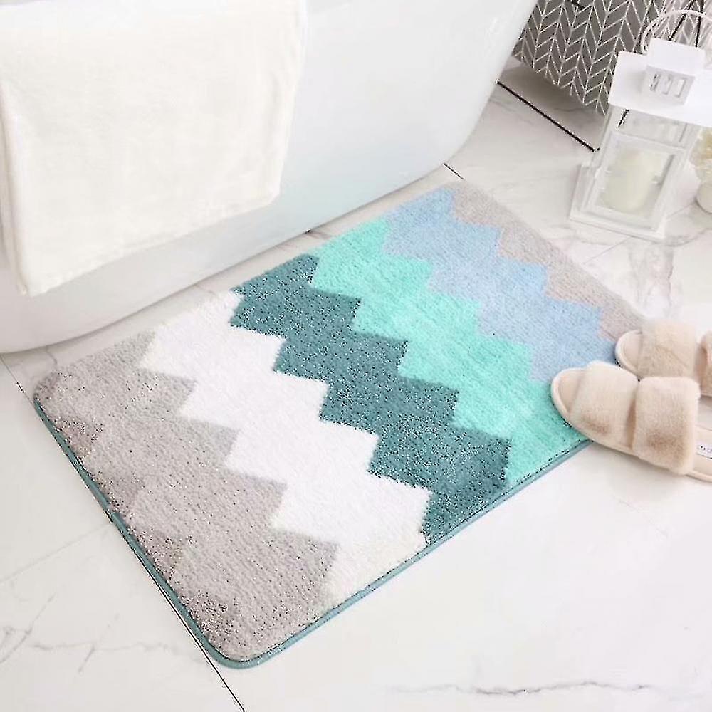 バスマットラグ植毛吸収性バスルーム寝室滑り止めマット40 * 60cmスタイル1