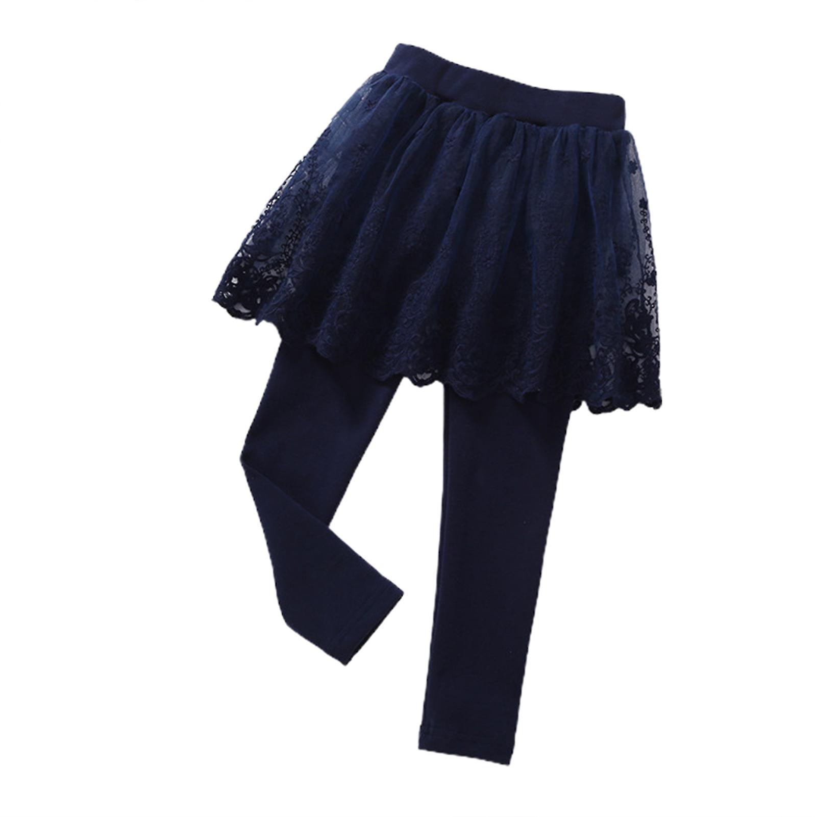 Fianao Leggings Soft Elastic Pure Cotton Solid Color Girls Leggings for Home