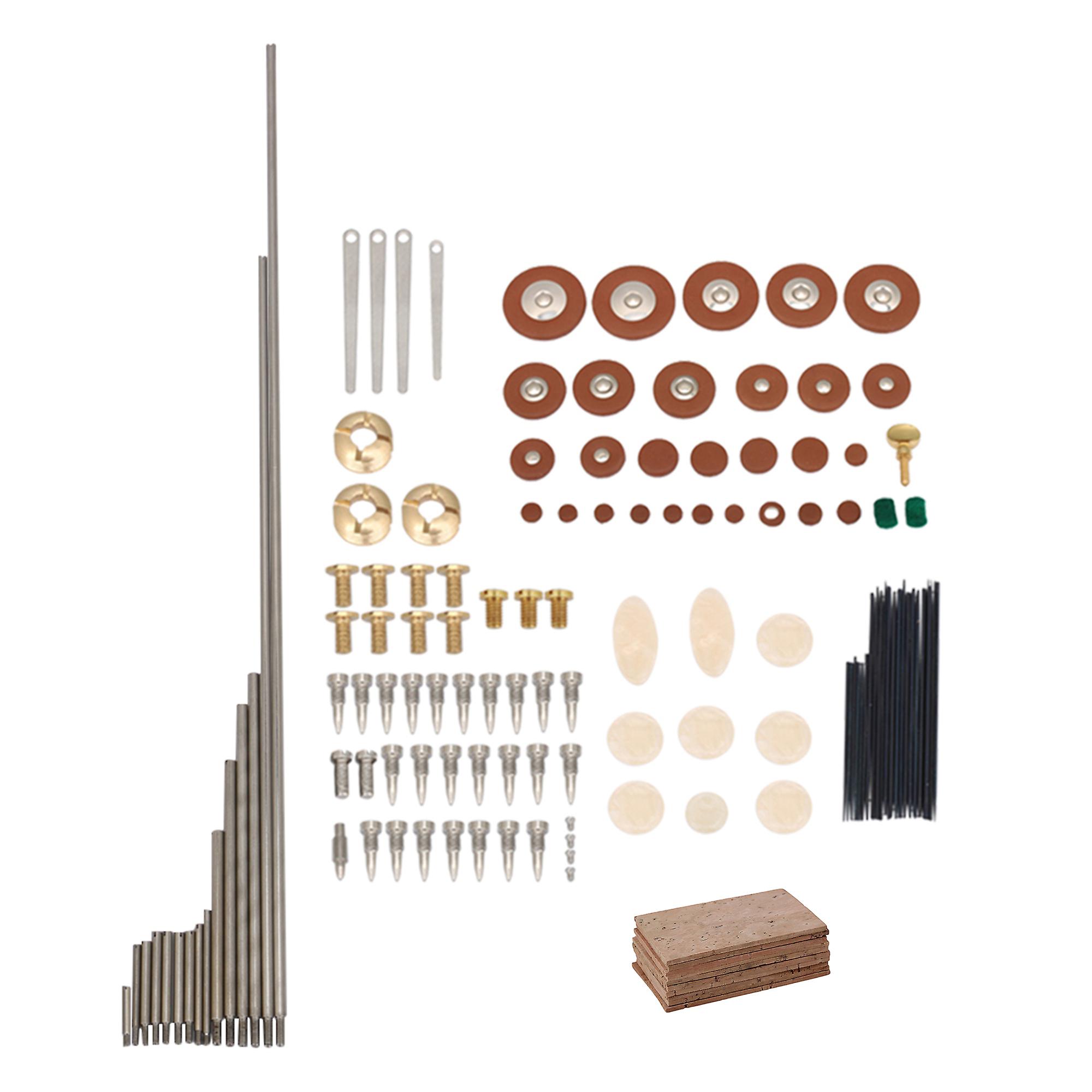 Sax Repair Replace Parts Set for Tenor Saxophone w/ 10 Cork Sheet Screws