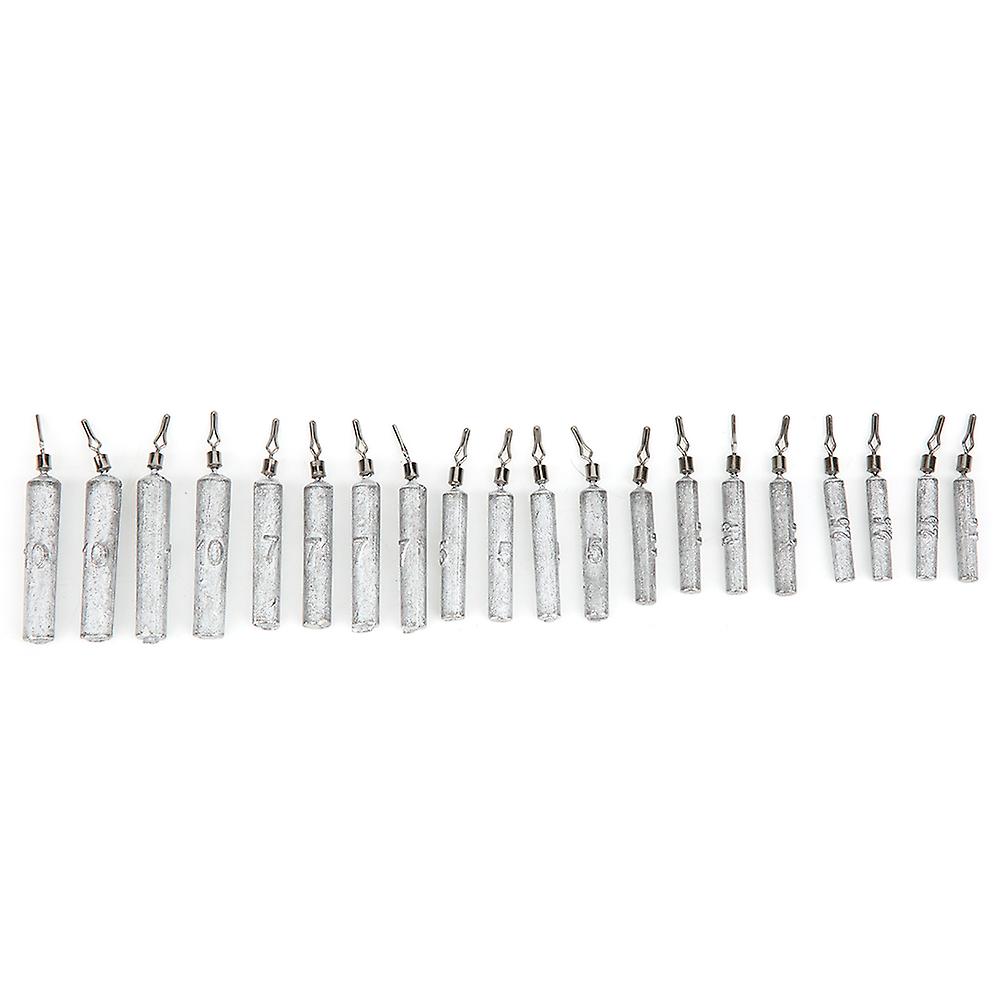 20 stk lang stripe fiske synker lokke vekter fiske tilbehør