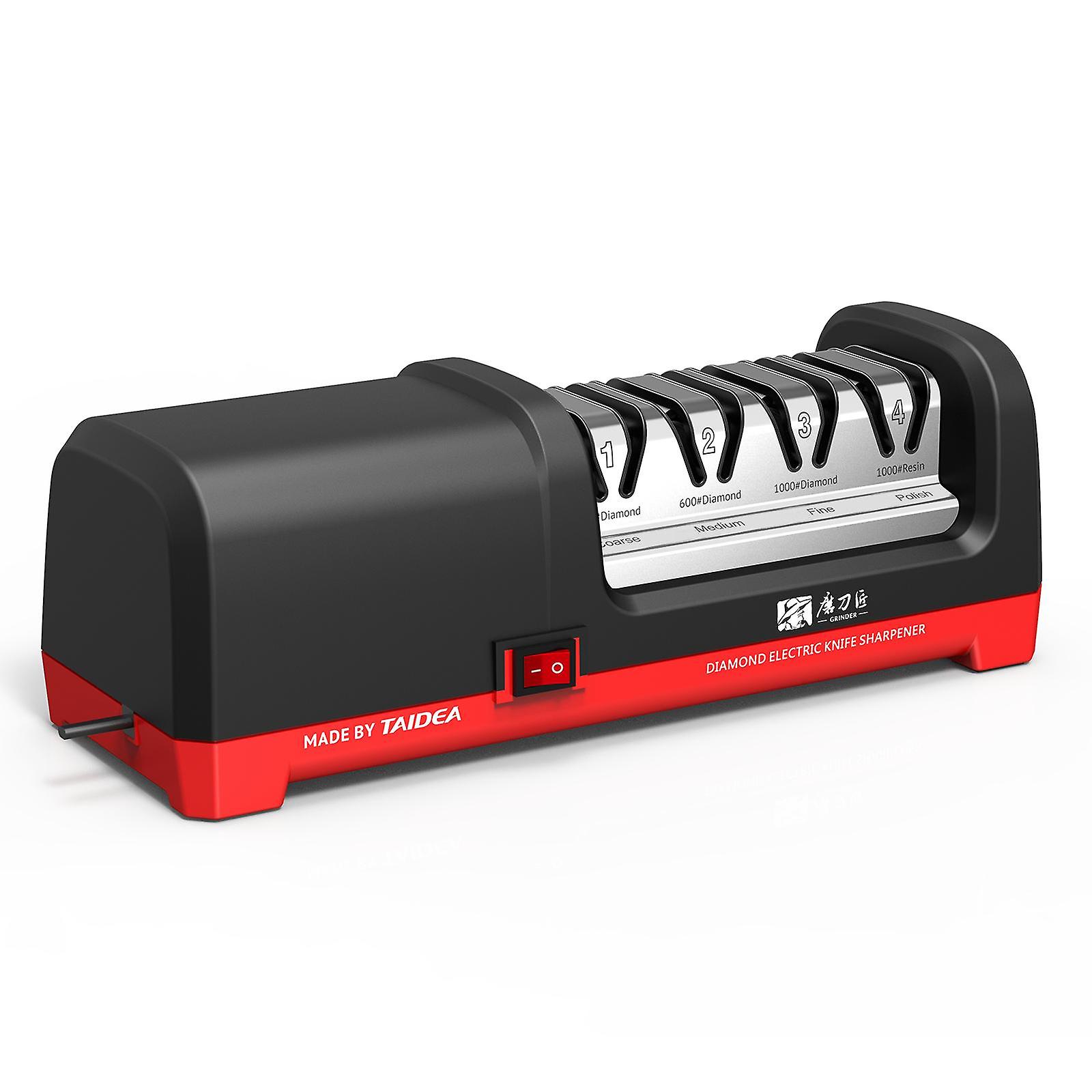 TAIDEA TG2102 4 Stage Electric Knife Sharpener 20-Degree Grinding Edge Knife Sharpener for Kitchen Knives with Sharpening and Polishing