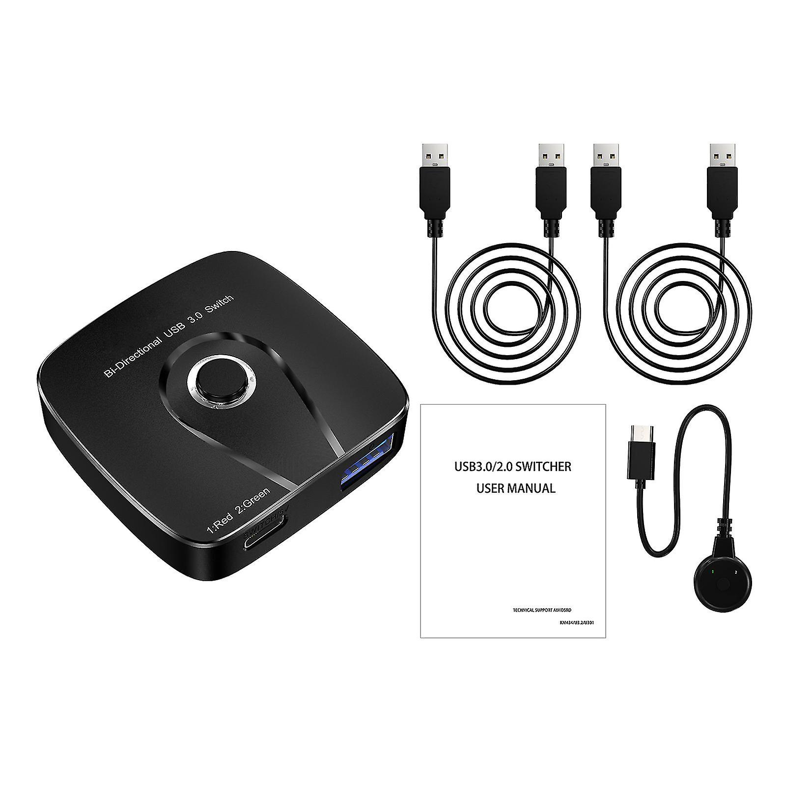 Usb Switch Selector 2 Computers Sharing 1 Usb Device Usb 3.0 Switcher Box Hub