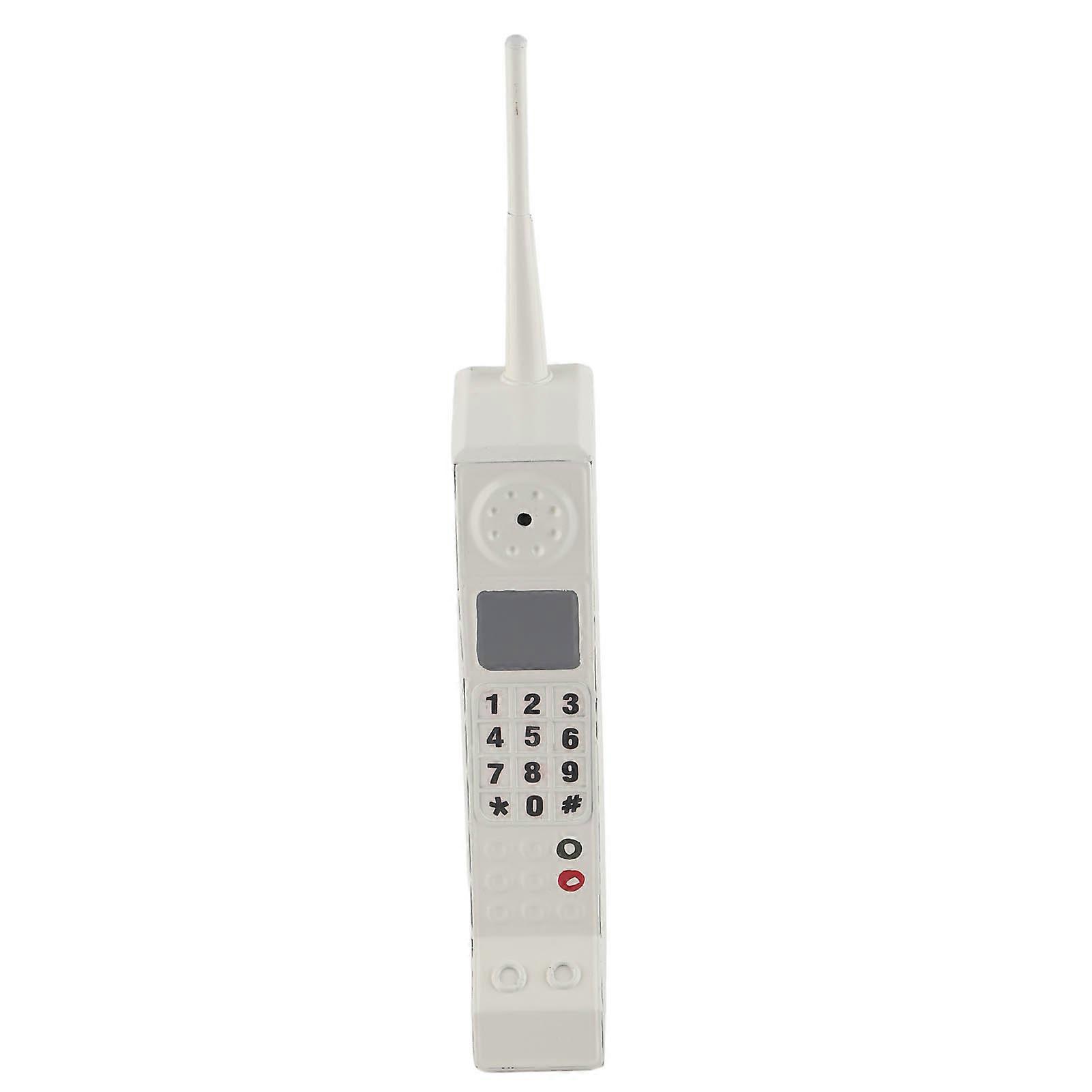 Retro Cellphone Model Old Fashioned Cellular Phone Model Ornament Vintage Simulation Photographic Props for Home Stage White