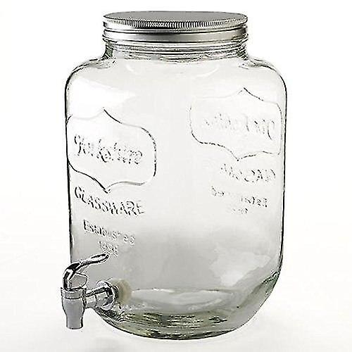 5L Gallon Mason Jar Beverage Drinking Juice Diapenser
