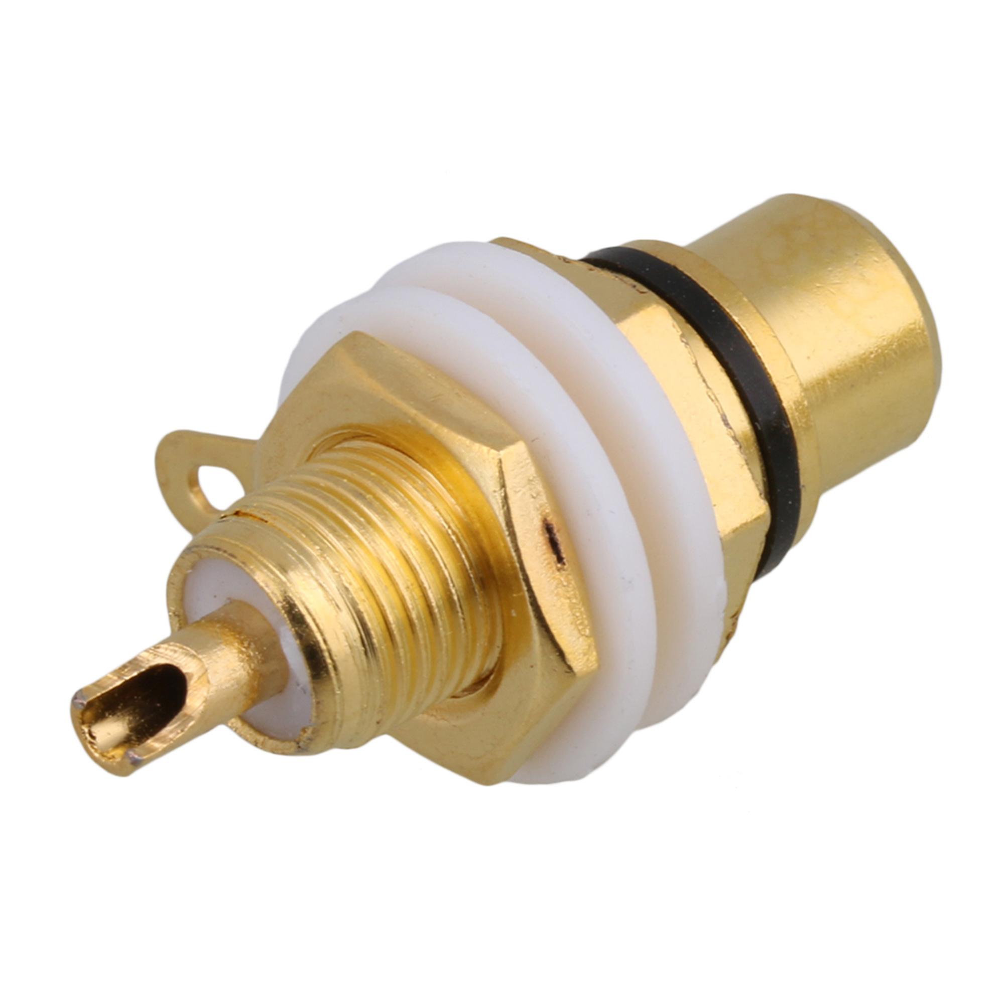 20 PCS Gold Plated Solder Female RCA Jack Panel Mount Chassis Sockets