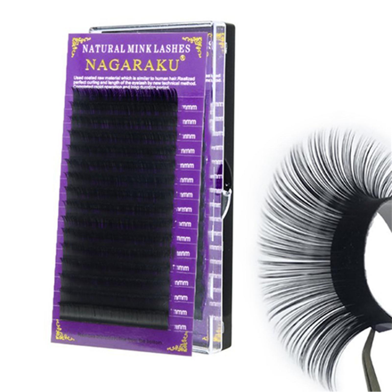 16 Rows Grafted False Eyelashes D Curl Blooming Flower Fluffy Soft Grafted Artificial Eyelashes